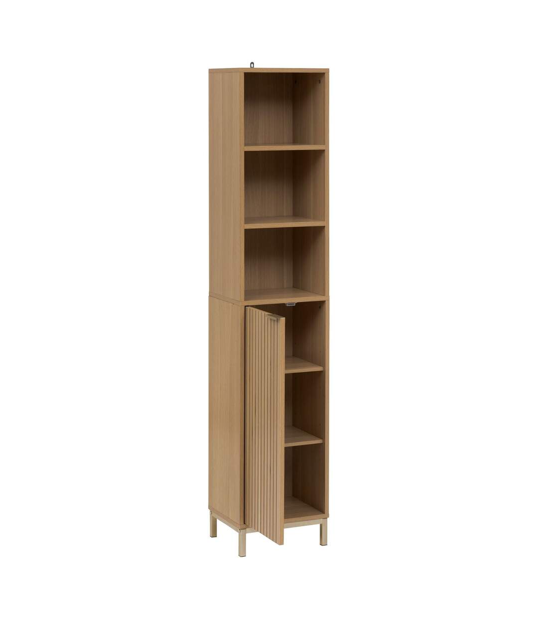 Colonne 1 porte et 3 niches en bois TASSO - Beige-4