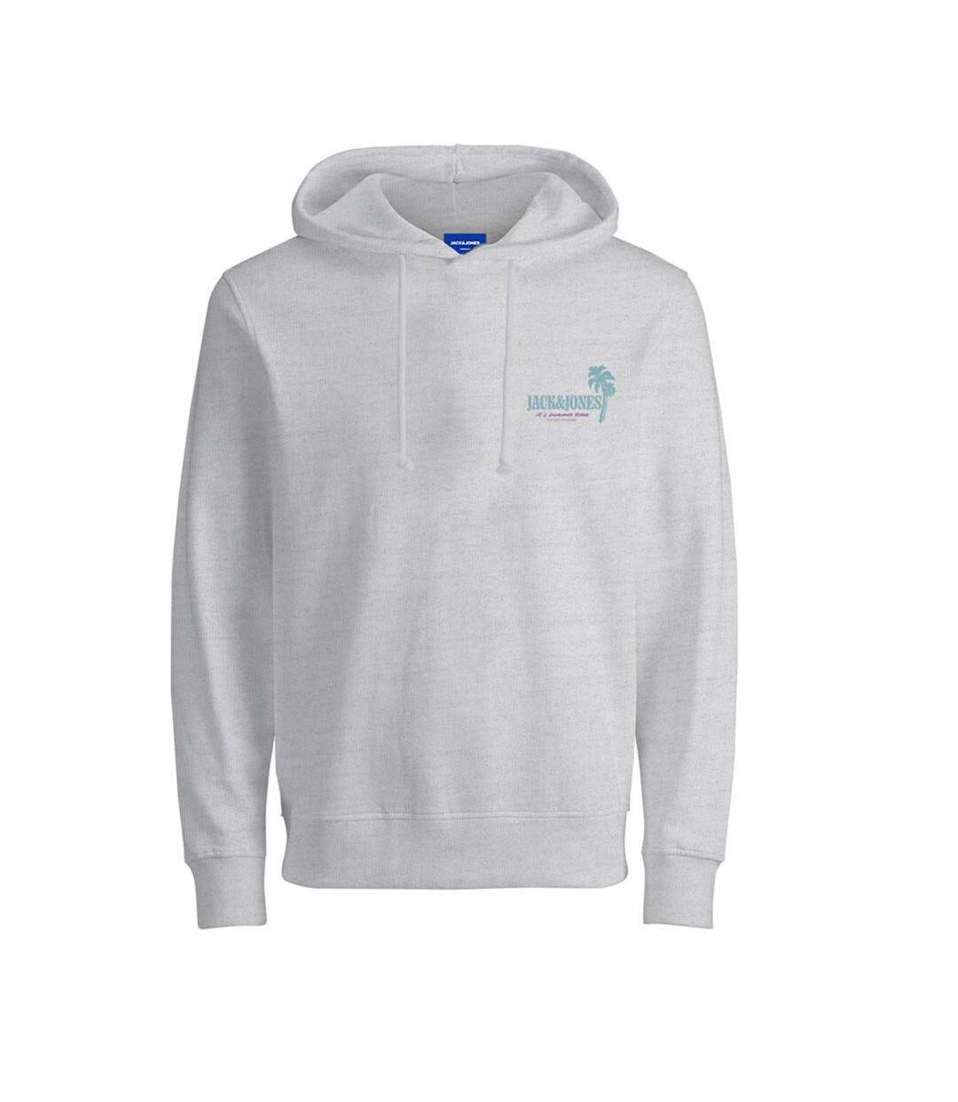 Sweat gris chiné homme jack & jones jorsan-1