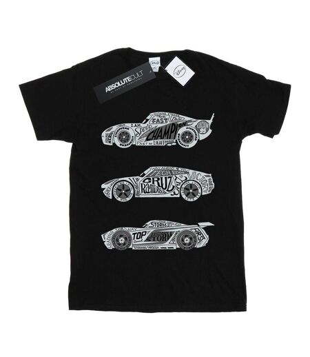 Disney - T-shirt CARS TEXT RACERS - Femme (Noir) - UTBI16182