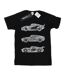 Disney - T-shirt CARS TEXT RACERS - Femme (Noir) - UTBI16182-1