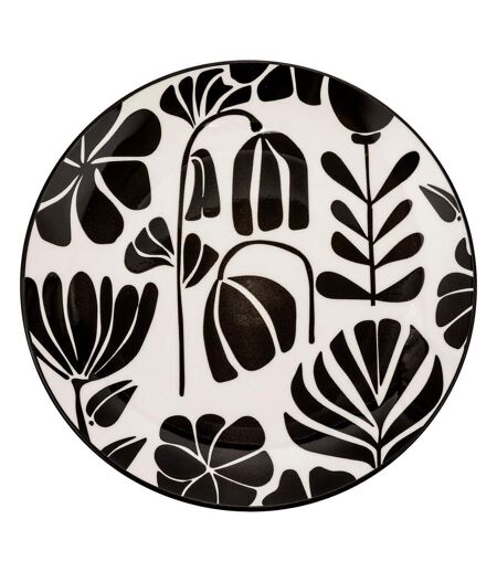 Lot de 6 Assiettes à Dessert Twisted Lime 19cm Noir & Blanc