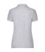 Womens/ladies lady fit piqué polo shirt heather grey Fruit of the Loom