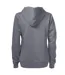 Womens/ladies Overhead Full Zip Hoodie Steel Grey Printer-2