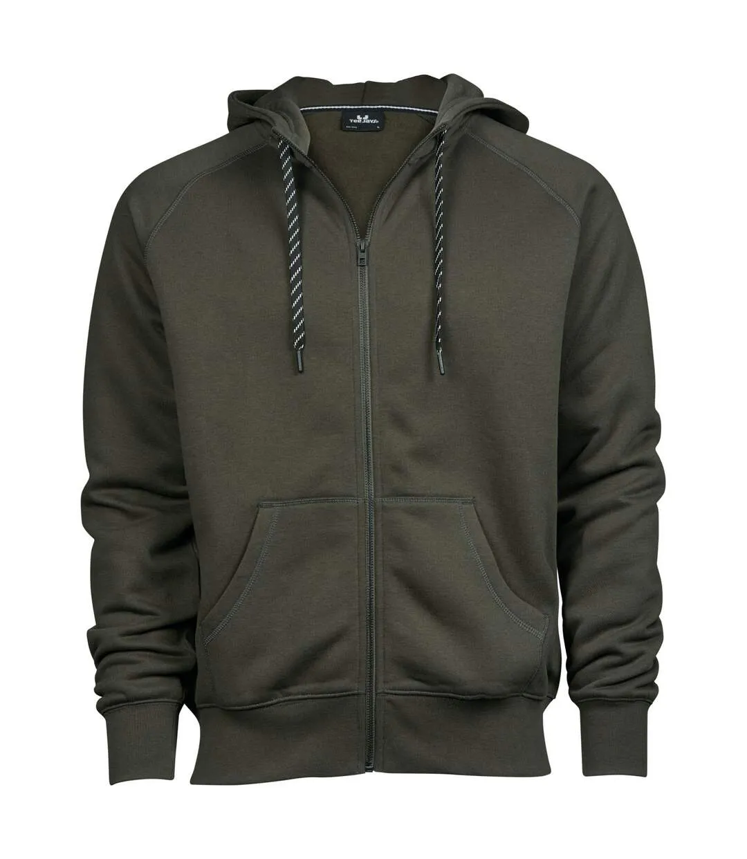 Veste À Capuche Fashion Homme Vert Sombre Tee Jays-1