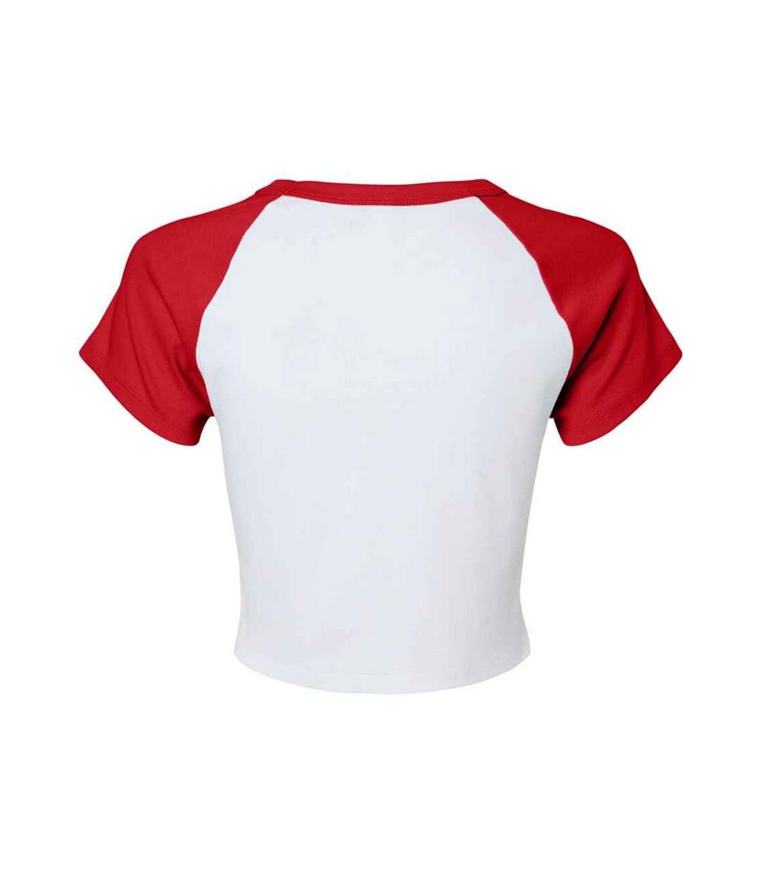 T-shirt court femme blanc / rouge Bella + Canvas-2