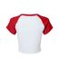 T-shirt court femme blanc / rouge Bella + Canvas-2