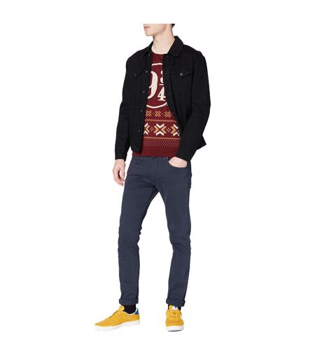 Sweat Noël 3/4 Homme Bordeaux Blanc Harry Potter