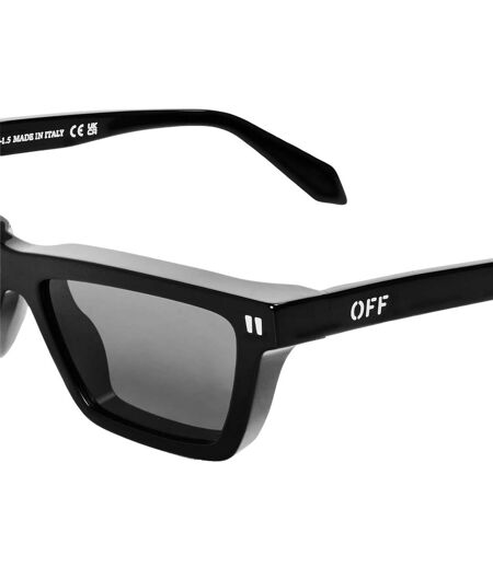 Womens/ladies Cambridge Square Sunglasses One Size Black Red Off-White