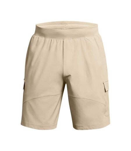 Mens Woven Stretch Cargo Shorts Brown Under Armour