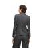 Womens/ladies Jocanah Speckle Regular Suit Jacket Dark Grey Boss-3