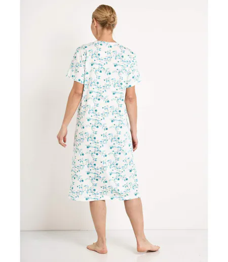 Chemise de nuit confort mi longue imprimée