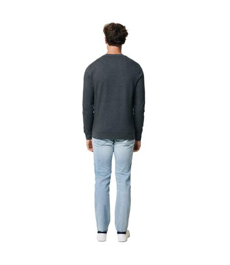 Unisex adult denali recycled cotton undyed sweatshirt heather anthracite heather Iqoniq