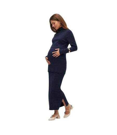 Jupe Tube Femme Bleu Marine Foncé Mamalicious
