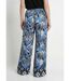 Pantalon satiné, motif fleurs d'Orient-2