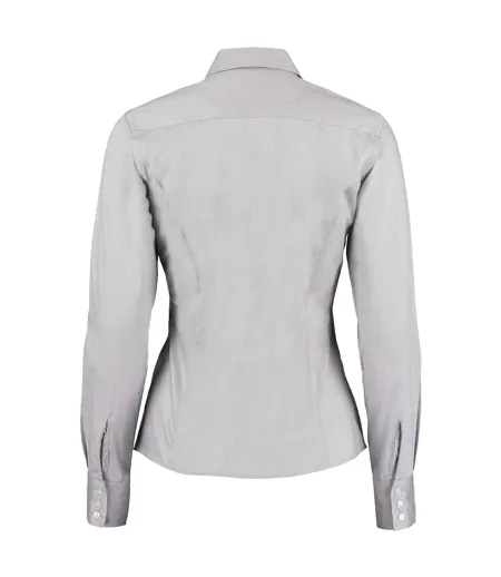 Chemisier Corporate Femme Gris Argenté Uni Kustom Kit