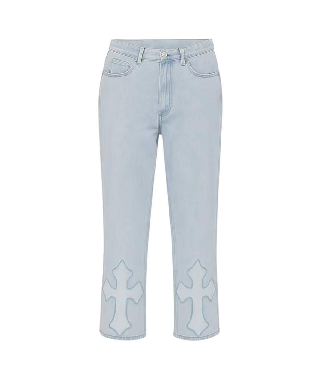 Jean Motif/style Brodé Femme Bleu I Saw It First-1
