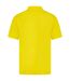 Mens Pique Polo Shirt Yellow Henbury-2