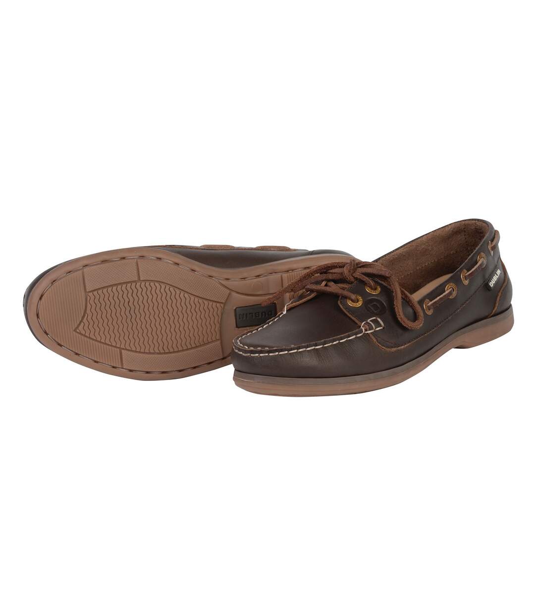 Womens/ladies mendip arena leather boat shoes brown Dublin