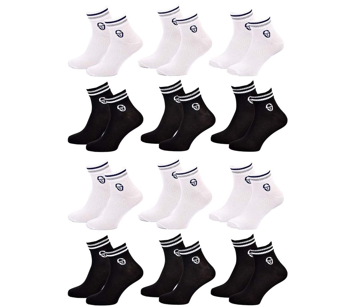 Chaussettes SERGIO TACCHINI QUARTER 12 Pcs 0115-1