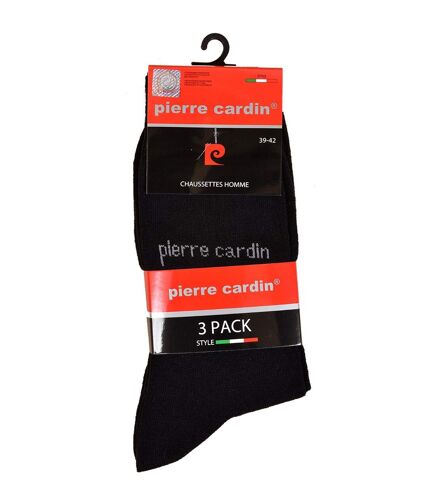 Chaussettes homme PIERRE CARDIN Pack de 3 Paires Noire Pierre Cardin