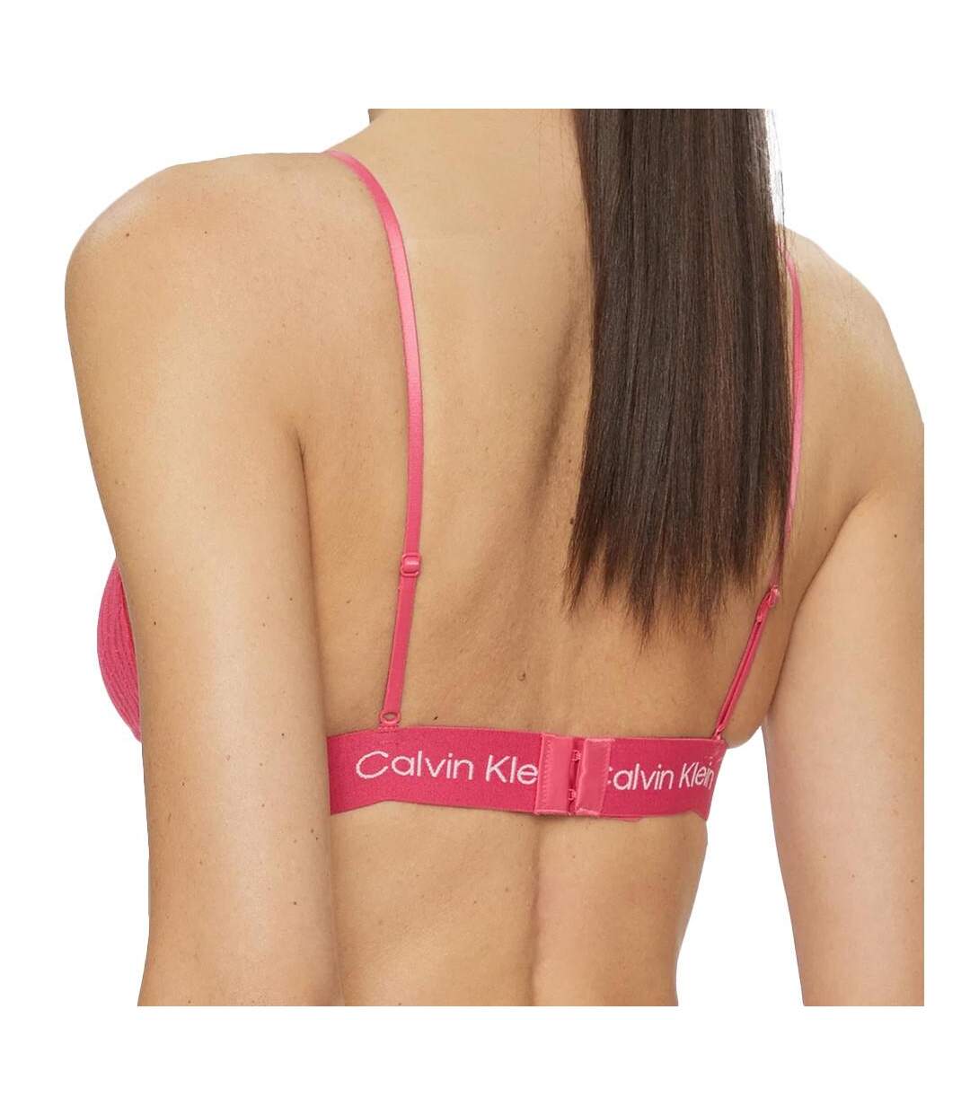 Soutien-Gorge Rose Femme Calvin Klein Jeans Unlined - L-2