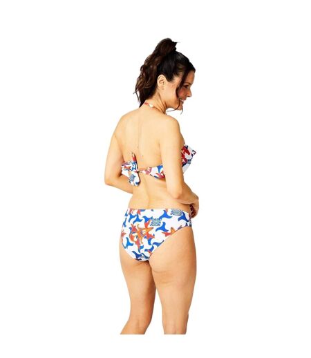Womens/ladies Geometric Twisted Bikini Bottoms Multicoloured Biba