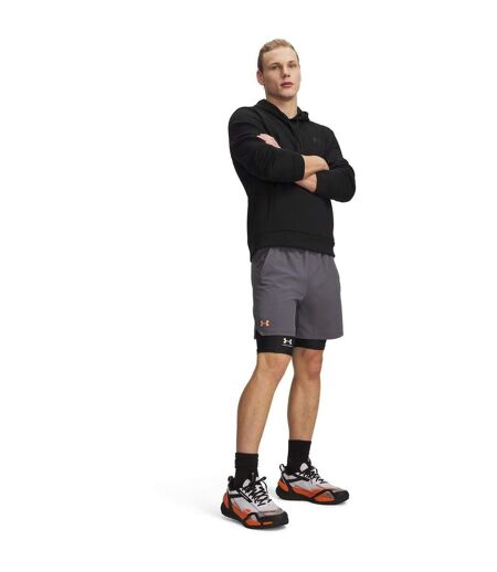 Short Vanish Homme Blanc Orange Under Armour