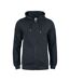 Mens Premium Oc Full Zip Hoodie Black Clique-1