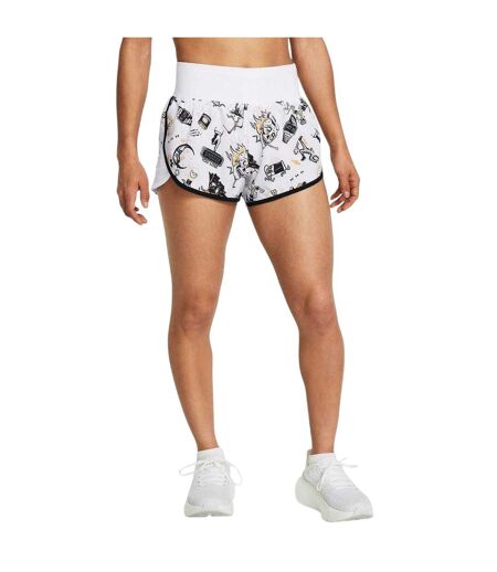 Short De Course Motif/style Imprimé Graphique Femme Blanc Under Armour
