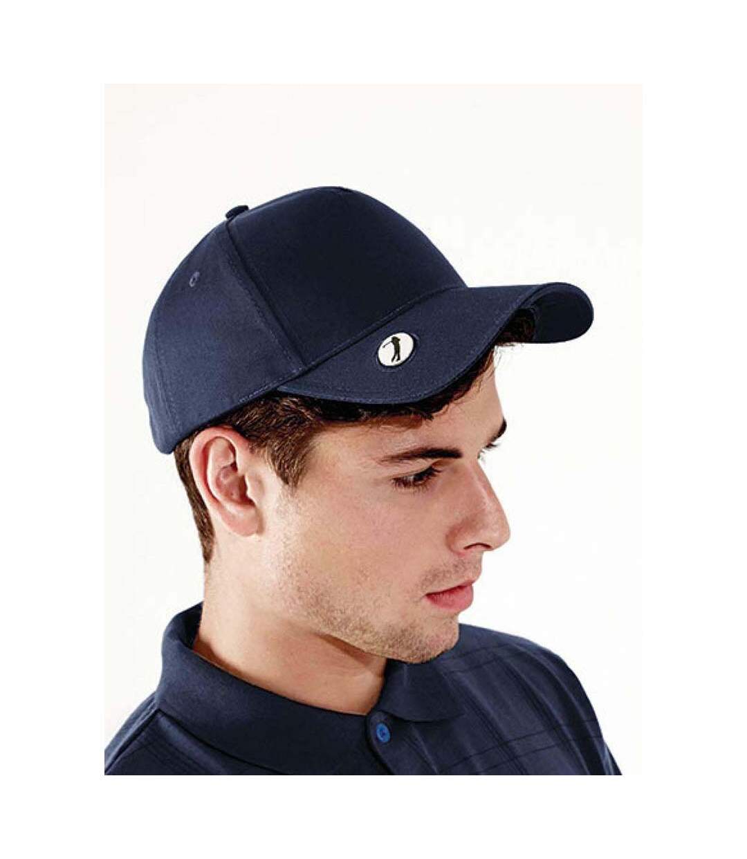 Lot de 2  casquettes de golf adulte bleu marine Beechfield-2