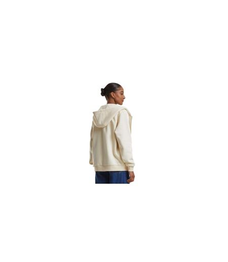 Sweat À Capuche Duveteux Femmes/ladies Sable Blanc Build Your Brand