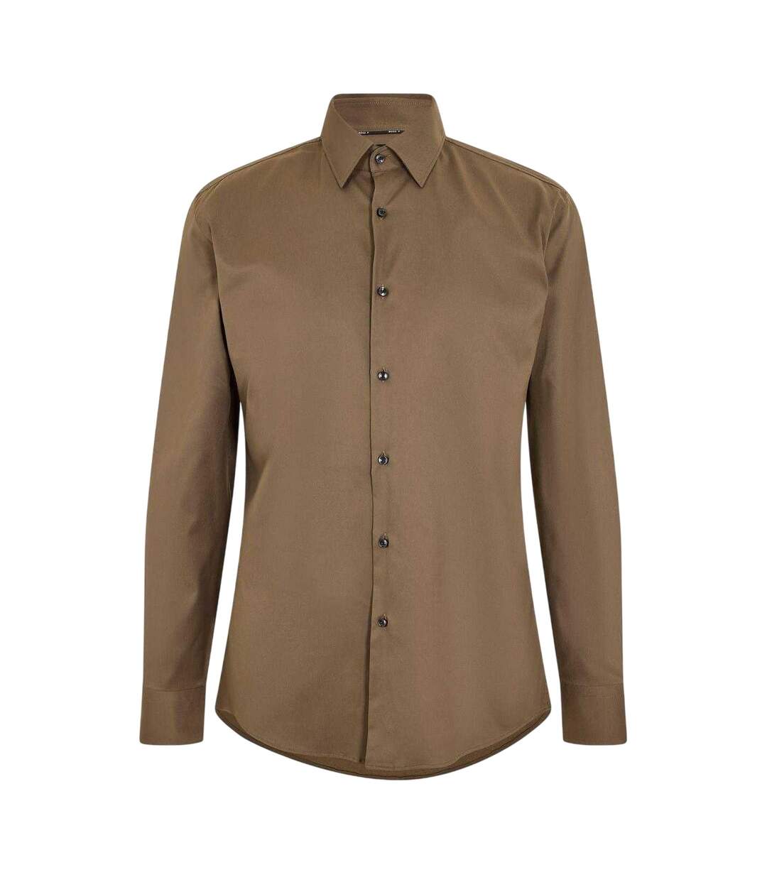 Chemise Manches Longues Motif/style Uni Homme Vert Boss-3