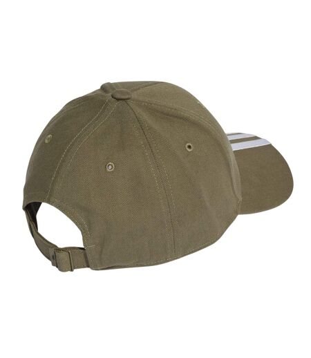 Casquette De Baseball Motif/style 3 Rayures Homme Vert Kaki Adidas