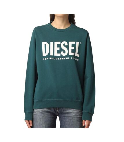 Sweat Bleu Canard Femme Diesel Fangs - S