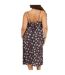 Robe Mi-longue Bretelles Fines Motif/style Floral Femme Noir Vert Jaune Brave Soul-3