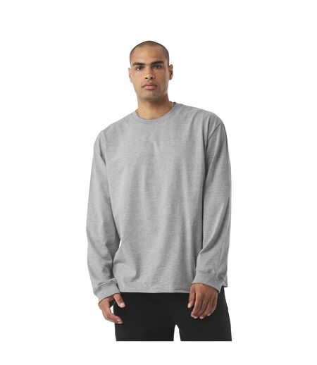 T-shirt Manches Longues Adulte Gris Clair Chiné Bella + Canvas