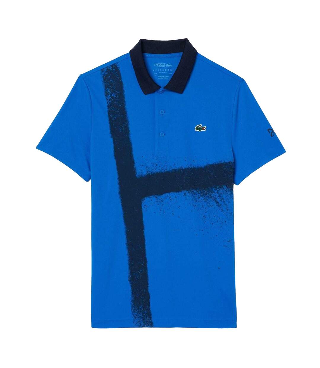 Polo Tennis Novak Djokovic Homme Bleu Lacoste-2