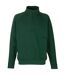 Fruit Of The Loom Mens Premium 70/30 Zip Neck Sweatshirt (Bottle Green)