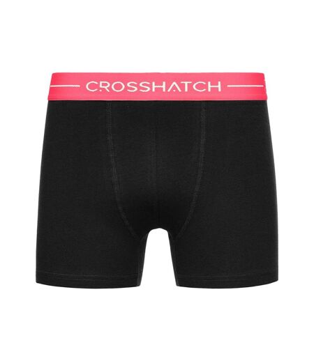 Pack of 5  Mens astral bright boxer shorts  black Crosshatch