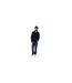 Mens Teddy Fleece Quarter Zip Sweatshirt Black Threadbare-1