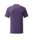T-shirt Iconic Homme Violet Chiné Fruit Of The Loom-2