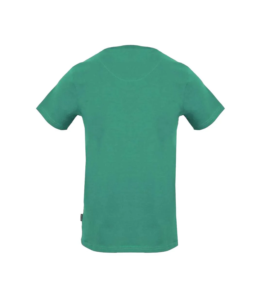 Mens Reflective Logo T-shirt Green Aquascutum-2