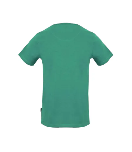 Mens Reflective Logo T-shirt Green Aquascutum
