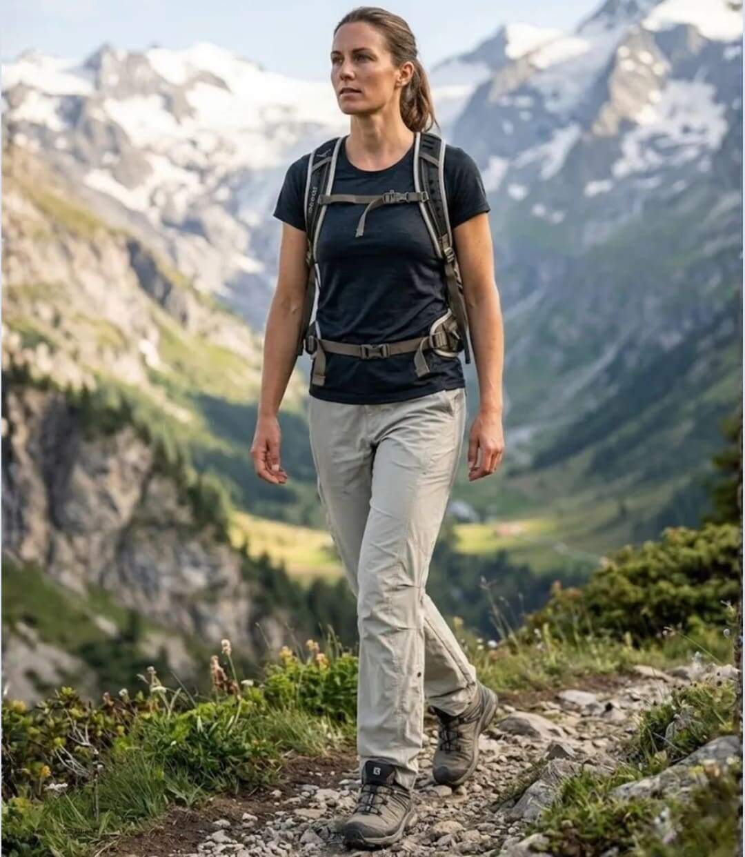Pantalon Ogalo 111183U002 Beige : le confort d'une taille réglable allié à la légèreté du nylon-5