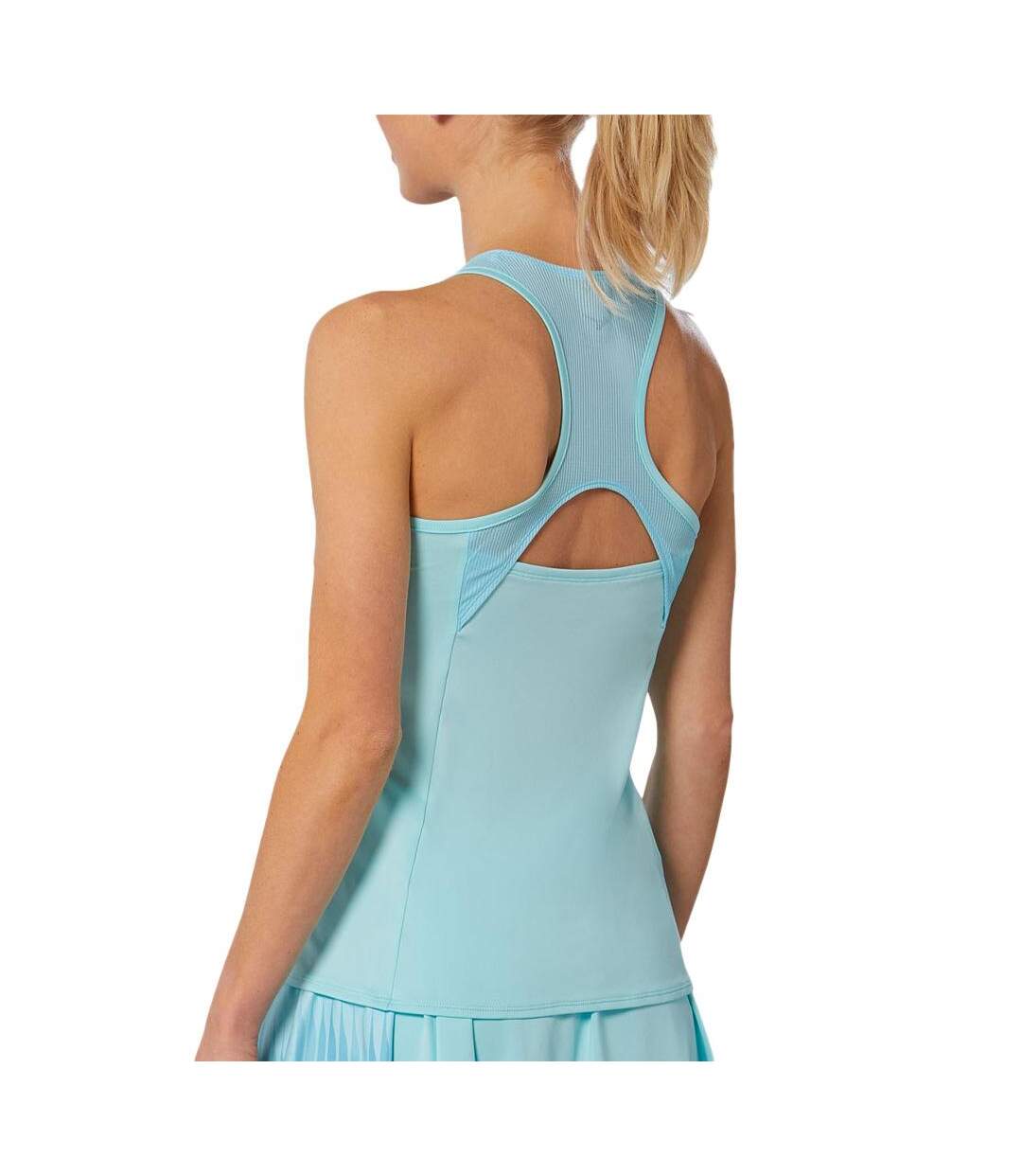 Débardeur de sport turquoise femme mizuno printed tank - m-2