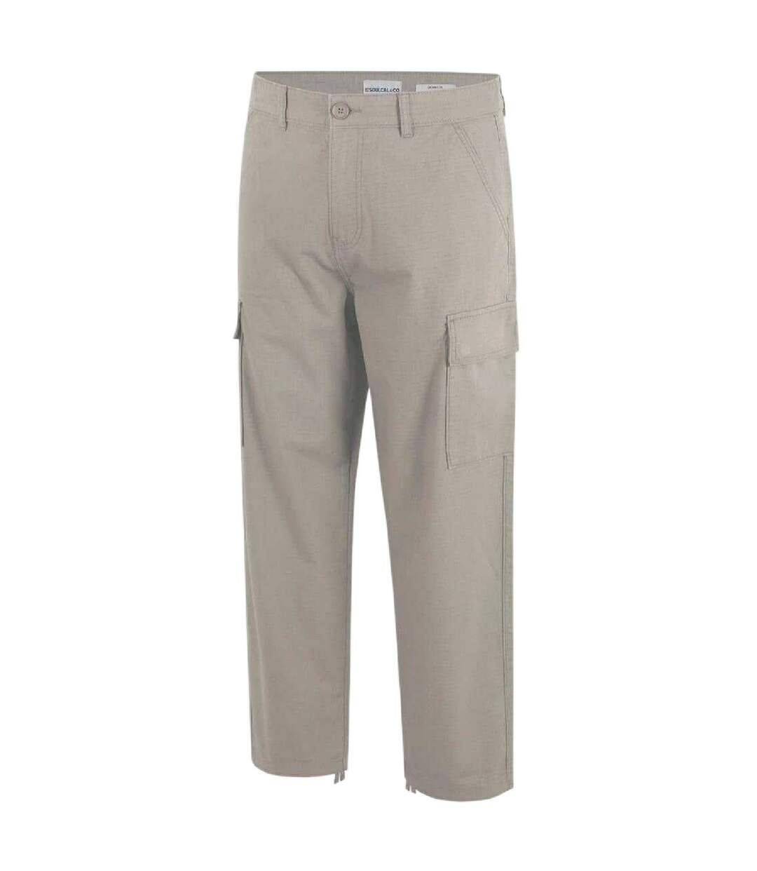 Pantalon À Poches Motif/style Uni Homme Beige SoulCal-3