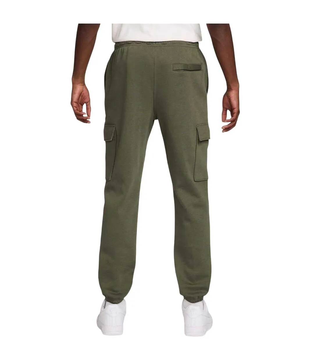 Pantalon De Jogging À Poches Sportswear Club Homme Kaki Blanc Nike-3