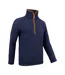 Mens Sherpa Fleece Half Zip Pullover Navy Jack Pyke-3