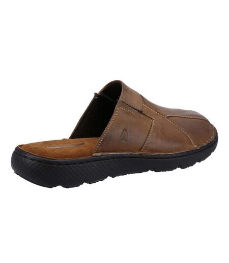 Mens Carson Leather Mules Brown Hush Puppies