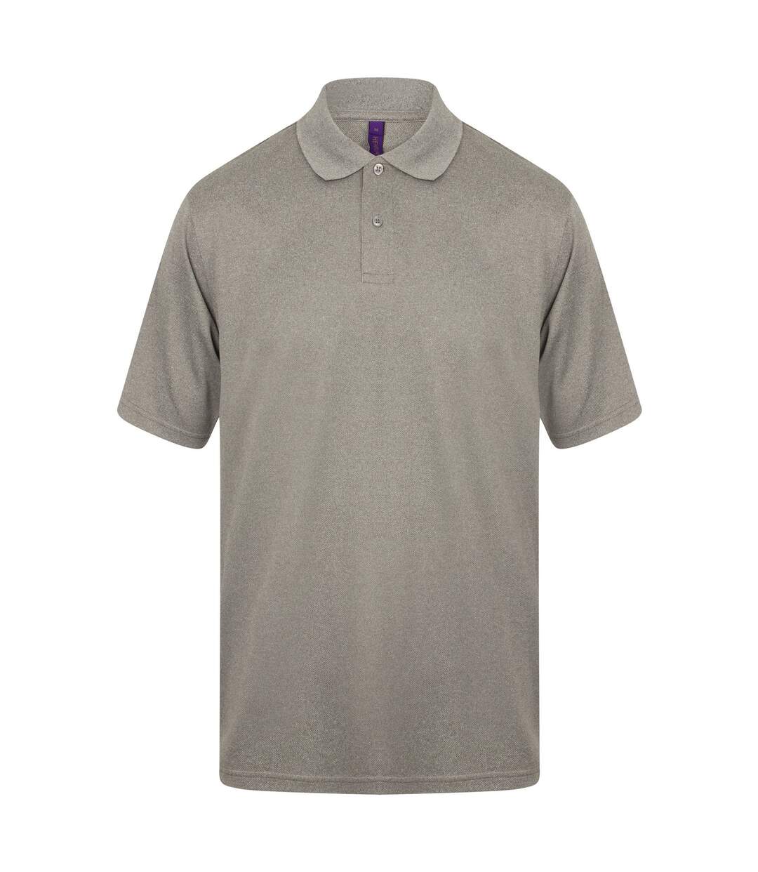 Henbury Mens Coolplus® Pique Polo Shirt (Heather Gray)